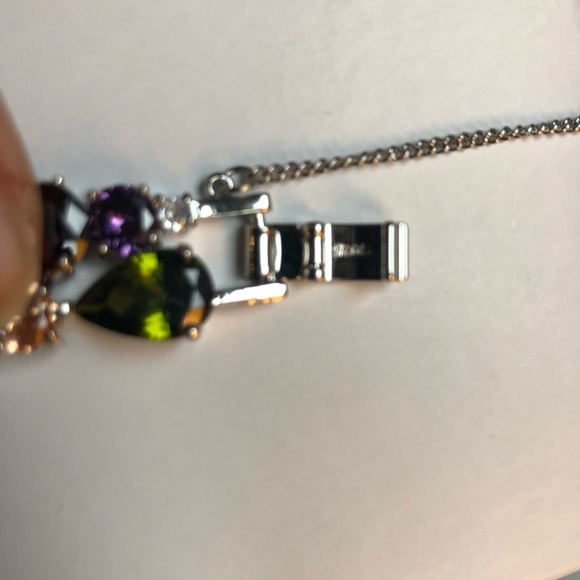 Multicolor Swarovski bracelet rhodium plated - Picture 6 of 9